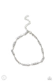 Paparazzi Simple Sass - White Anklet