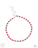 Paparazzi Dancing Dalliance - Red Necklace