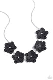 Paparazzi Balance of FLOWER - Black Necklace