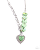 Paparazzi HEART Of The Movement - Green Necklace