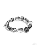 Paparazzi GLASSY Genre - Black Bracelet