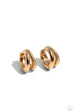 Paparazzi Textured Tremolo - Gold Earring