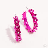 Paparazzi Fashionable Flower Crown - Pink Earring