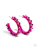 Paparazzi Fashionable Flower Crown - Pink Earring