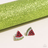 Paparazzi Watermelon Slice - Red Earring