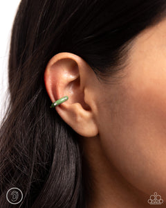 Paparazzi Coastal Color - Green Earring