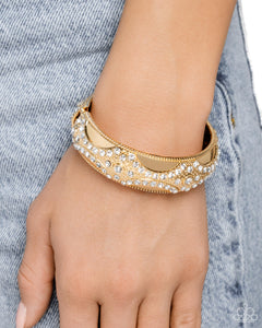 Paparazzi Draped in Decadence - Gold Bracelet