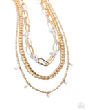 Paparazzi Presidential Passion - Gold Necklace