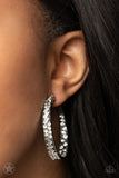 Paparazzi GLITZY By Association - Gunmetal Earrings