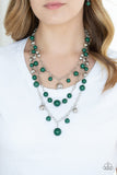 Paparazzi The Partygoer - Green Necklace