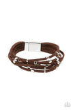 Paparazzi Clustered Constellations - Brown Bracelet