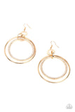 Paparazzi Haute Hysteria - Gold Earrings