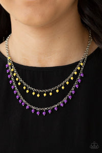 Paparazzi Dainty Distraction - Purple Necklace