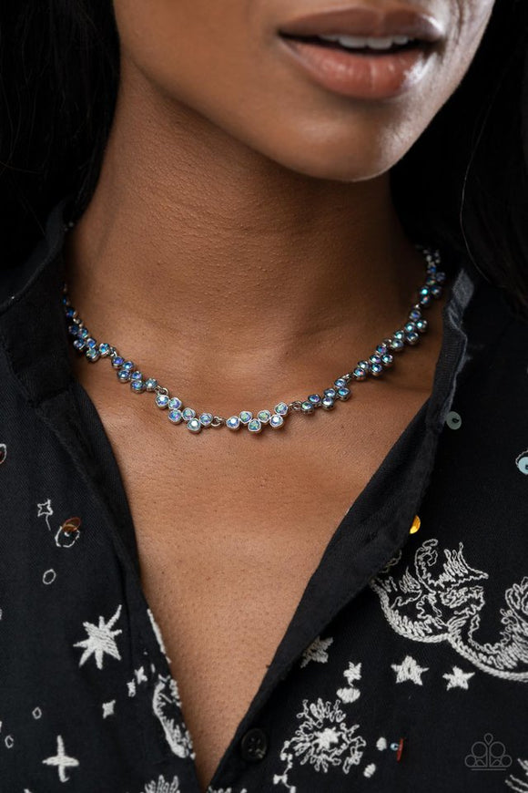 Paparazzi GLOWING Admiration - Blue Necklace