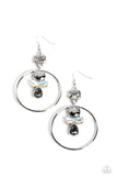 Paparazzi Geometric Glam - Silver Earrings