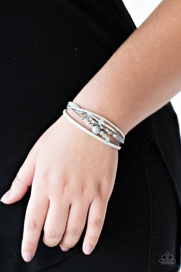 Paparazzi Take A SPACEWALK - Silver Bracelet