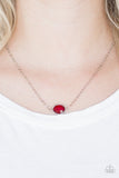 Paparazzi Fashionably Fantabulous - Red Necklace