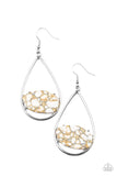 Paparazzi Tropical Terrazzo - White Earrings