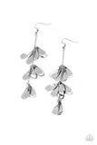 Paparazzi Arrival CHIME - Silver Earrings