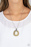 Paparazzi Sahara Sea - Yellow Necklace